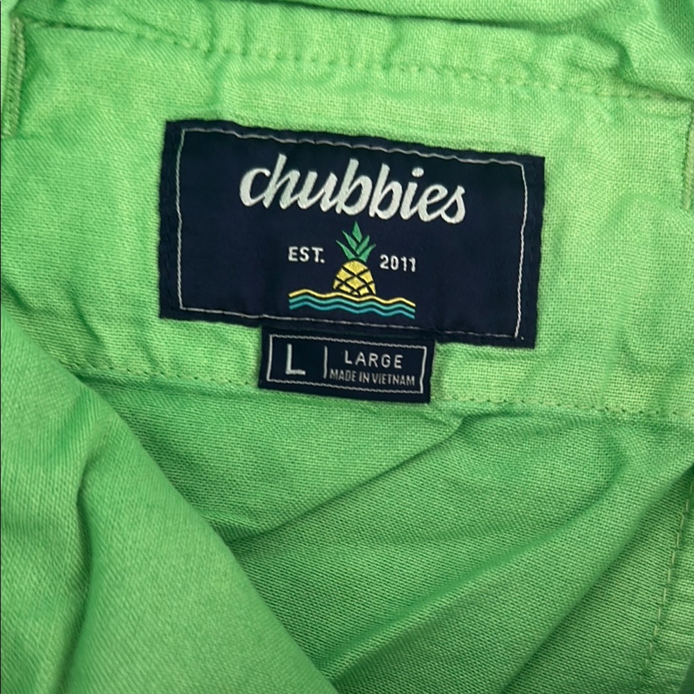 Chubbies Lime Green Shorts - Picture 2 of 4